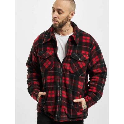 lässige URBAN CLASSICS Herren Jacke Reißverschluss Taschen 180 g/m² Rot/Schwarz - männlich - Size: L lässige URBAN CLASSICS Herren Jacke Reißverschluss Taschen 180 g/m² Rot/Schwarz - männlich - Size: L