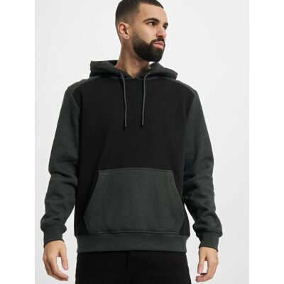 bequemer Urban Classics Herren Hoodie Kordelzug Kapuze 300 g/m² mit Baumwolle Grau/Schwarz - männlich - Size: M bequemer Urban Classics Herren Hoodie Kordelzug Kapuze 300 g/m² mit Baumwolle Grau/Schwarz - männlich - Size: M
