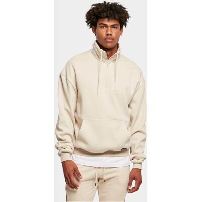 lässiges Urban Classics Herren Sweatshirt Kordelzug Reißverschluss 305 g/m² Beige - männlich - Size: L lässiges Urban Classics Herren Sweatshirt Kordelzug Reißverschluss 305 g/m² Beige - männlich - Size: L