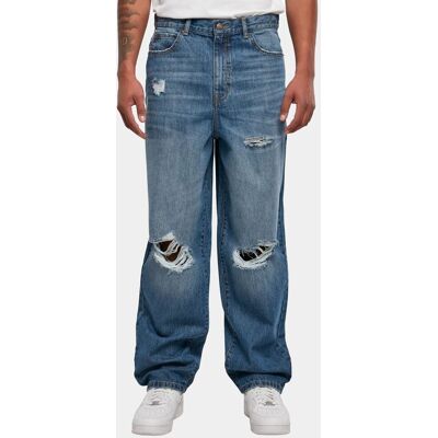 lässige Urban Classics Herren Jeans Straight Fit 370 g/m² mit Baumwolle Blau - männlich - Size: 32 lässige Urban Classics Herren Jeans Straight Fit 370 g/m² mit Baumwolle Blau - männlich - Size: 32