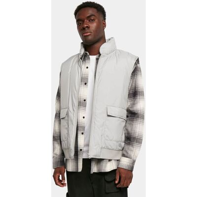moderne URBAN CLASSICS Herren Jacke Reißverschluss Taschen 78 g/m² Grau - männlich - Size: 4XL moderne URBAN CLASSICS Herren Jacke Reißverschluss Taschen 78 g/m² Grau - männlich - Size: 4XL