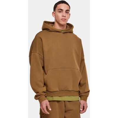 lässiger URBAN CLASSICS Herren Hoodie Rippbündchen Kapuze 360 g/m² mit Baumwolle Khaki - männlich - Size: M lässiger URBAN CLASSICS Herren Hoodie Rippbündchen Kapuze 360 g/m² mit Baumwolle Khaki - männlich - Size: M