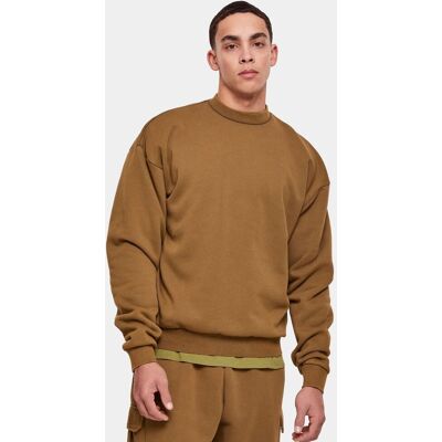 modernes Urban Classics Herren Sweatshirt Oversize 360 g/m² mit Baumwolle Khaki - männlich - Size: XL modernes Urban Classics Herren Sweatshirt Oversize 360 g/m² mit Baumwolle Khaki - männlich - Size: XL