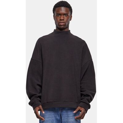 lässiges Urban Classics Herren Sweatshirt Oversize Fleece 230 g/m² Schwarz - männlich - Size: L lässiges Urban Classics Herren Sweatshirt Oversize Fleece 230 g/m² Schwarz - männlich - Size: L
