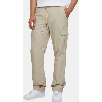 stylische URBAN CLASSICS Herren Jeans Straight Fit Kordelzug Taschen Beige - männlich - Size: L stylische URBAN CLASSICS Herren Jeans Straight Fit Kordelzug Taschen Beige - männlich - Size: L