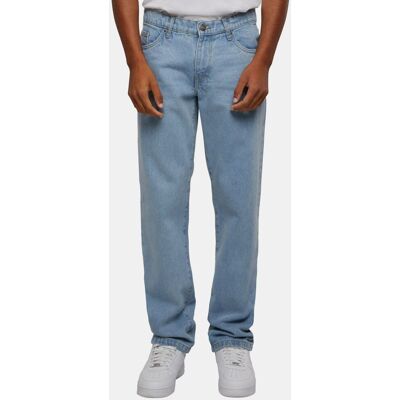bequeme URBAN CLASSICS Herren Jeans Straight Fit Denim-Hose mit Baumwolle Blau - männlich - Size: 42 bequeme URBAN CLASSICS Herren Jeans Straight Fit Denim-Hose mit Baumwolle Blau - männlich - Size: 42
