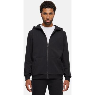 lässiger Urban Classics Herren Hoodie Stretch Reißverschluss Rippbündchen mit Baumwolle Schwarz - männlich - Size: M lässiger Urban Classics Herren Hoodie Stretch Reißverschluss Rippbündchen mit Baumwolle Schwarz - männlich - Size: M