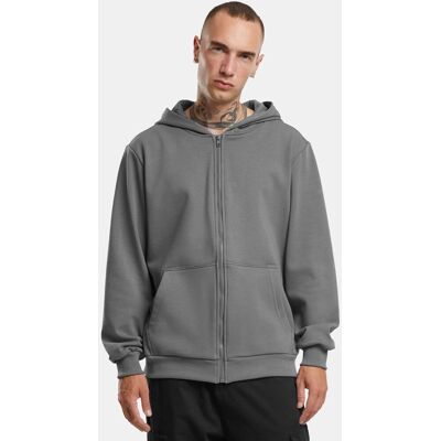 bequemer Urban Classics Herren Hoodie Stretch Reißverschluss Rippbündchen mit Baumwolle Grau - männlich - Size: L bequemer Urban Classics Herren Hoodie Stretch Reißverschluss Rippbündchen mit Baumwolle Grau - männlich - Size: L