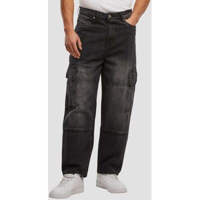 moderne Urban Classics Herren Jeans Reißverschluss Taschen mit Baumwolle Schwarz - männlich - Size: 36 moderne Urban Classics Herren Jeans Reißverschluss Taschen mit Baumwolle Schwarz - männlich - Size: 36