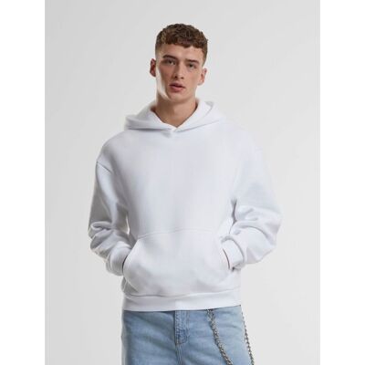 moderner URBAN CLASSICS Herren Hoodie Kapuze 330 g/m² mit Baumwolle Weiß - männlich - Size: L moderner URBAN CLASSICS Herren Hoodie Kapuze 330 g/m² mit Baumwolle Weiß - männlich - Size: L