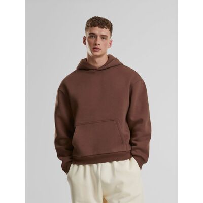 bequemer URBAN CLASSICS Herren Hoodie Kapuze 330 g/m² mit Baumwolle Braun - männlich - Size: 5XL bequemer URBAN CLASSICS Herren Hoodie Kapuze 330 g/m² mit Baumwolle Braun - männlich - Size: 5XL