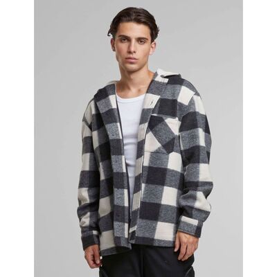 funktionale URBAN CLASSICS Herren Jacke Reißverschluss Taschen Schwarz/Weiß - männlich - Size: M funktionale URBAN CLASSICS Herren Jacke Reißverschluss Taschen Schwarz/Weiß - männlich - Size: M