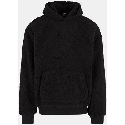 moderner URBAN CLASSICS Herren Hoodie Rippbündchen Kapuze Schwarz - männlich - Size: XL moderner URBAN CLASSICS Herren Hoodie Rippbündchen Kapuze Schwarz - männlich - Size: XL