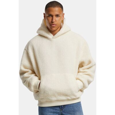 bequemer URBAN CLASSICS Herren Hoodie Rippbündchen Kapuze Ecru-Weiß - männlich - Size: XXL bequemer URBAN CLASSICS Herren Hoodie Rippbündchen Kapuze Ecru-Weiß - männlich - Size: XXL