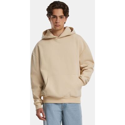 moderner URBAN CLASSICS Herren Hoodie Rippbündchen Kapuze 500 g/m² mit Baumwolle Beige - männlich - Size: S moderner URBAN CLASSICS Herren Hoodie Rippbündchen Kapuze 500 g/m² mit Baumwolle Beige - männlich - Size: S