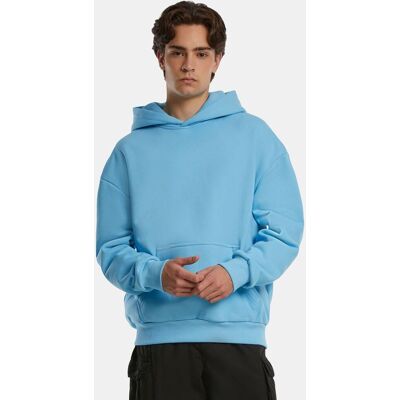 moderner URBAN CLASSICS Herren Hoodie Rippbündchen Kapuze 500 g/m² mit Baumwolle Hell-Blau - männlich - Size: S moderner URBAN CLASSICS Herren Hoodie Rippbündchen Kapuze 500 g/m² mit Baumwolle Hell-Blau - männlich - Size: S