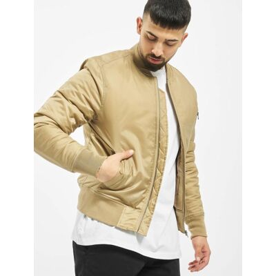 schlichte Urban Classics Herren Jacke Reißverschluss Taschen 108 g/m² Beige - männlich - Size: S schlichte Urban Classics Herren Jacke Reißverschluss Taschen 108 g/m² Beige - männlich - Size: S