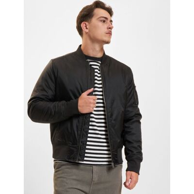 lässige URBAN CLASSICS Herren Jacke Reißverschluss Taschen 108 g/m² Schwarz - männlich - Size: S lässige URBAN CLASSICS Herren Jacke Reißverschluss Taschen 108 g/m² Schwarz - männlich - Size: S