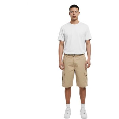 Moderner URBAN CLASSICS Männer Cargo Shorts aus 320 g/m² Baumwolle bequeme Herren Shorts im Casual Relaxed Fit Beige - männlich - Size: 33 Moderner URBAN CLASSICS Männer Cargo Shorts aus 320 g/m² Baumwolle bequeme Herren Shorts im Casual Relaxed Fit Beige - männlich - Size: 33