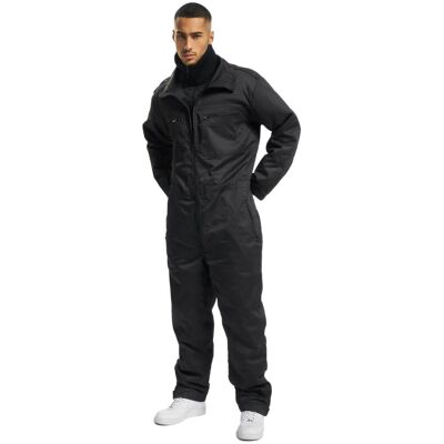 Brandit Tank Jumpsuit Herren gefütterte Panzerkombi Military Overall mit Reißverschlusstaschen Schwarz - neutral - Size: S Brandit Tank Jumpsuit Herren gefütterte Panzerkombi Military Overall mit Reißverschlusstaschen Schwarz - neutral - Size: S