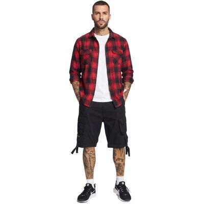 robuste Brandit Savage Vintage Herren Cargo Shorts Baumwoll-Bermuda B2001-00007 Schwarz - männlich - Size: L robuste Brandit Savage Vintage Herren Cargo Shorts Baumwoll-Bermuda B2001-00007 Schwarz - männlich - Size: L