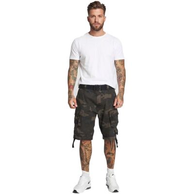 robuste Brandit Savage Vintage Herren Cargo Shorts Baumwoll-Bermuda B2001-00707 Camouflage-Dunkelgrün - männlich - Size: M robuste Brandit Savage Vintage Herren Cargo Shorts Baumwoll-Bermuda B2001-00707 Camouflage-Dunkelgrün - männlich - Size: M