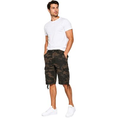 robuste Brandit Vintage Cargo Shorts Sommer-Bermuda im Military-Style Baumwoll-Shorts B2002-00707 Camouflage-Grün - männlich - Size: XXL robuste Brandit Vintage Cargo Shorts Sommer-Bermuda im Military-Style Baumwoll-Shorts B2002-00707 Camouflage-Grün - männlich - Size: XXL
