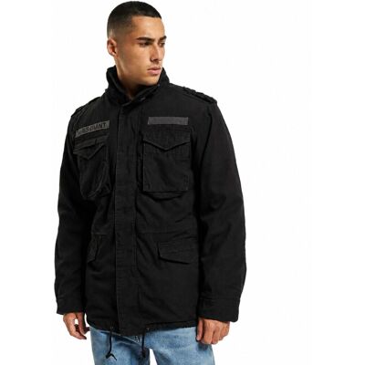 robuste Brandit M65 Giant Feldjacke Herren Übergangs-Jacke Baumwolljacke mit Kapuze B3101 Schwarz - männlich - Size: 4XL robuste Brandit M65 Giant Feldjacke Herren Übergangs-Jacke Baumwolljacke mit Kapuze B3101 Schwarz - männlich - Size: 4XL