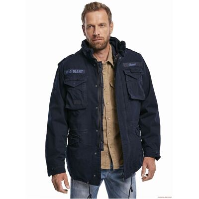 robuste Brandit M65 Giant Feldjacke Herren Übergangs-Jacke Baumwolljacke mit Kapuze B3101 Navy-Blau - männlich - Size: XL robuste Brandit M65 Giant Feldjacke Herren Übergangs-Jacke Baumwolljacke mit Kapuze B3101 Navy-Blau - männlich - Size: XL