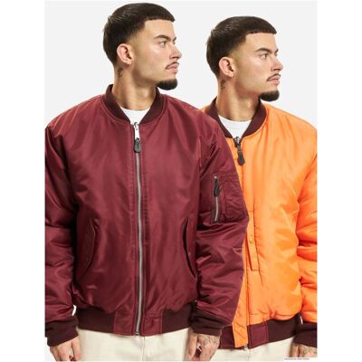 klassische Brandit MA1 Bomberjacke Herren Wende-Jacke 2-in1 Jacke B3149 Weinrot/Orange - männlich - Size: 5XL klassische Brandit MA1 Bomberjacke Herren Wende-Jacke 2-in1 Jacke B3149 Weinrot/Orange - männlich - Size: 5XL