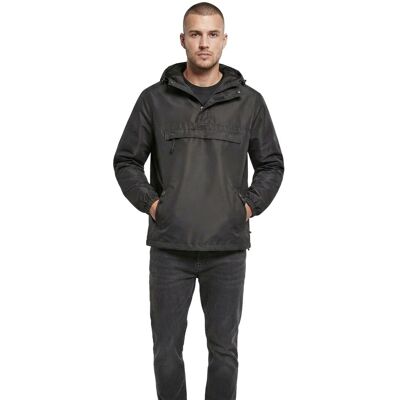 Build your Brand Herren Sommer-Windbreaker wasserabweisende Hoodie-Jacke B3162 Schwarz - männlich - Size: XXL Build your Brand Herren Sommer-Windbreaker wasserabweisende Hoodie-Jacke B3162 Schwarz - männlich - Size: XXL