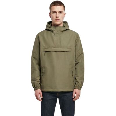 Build your Brand Herren Sommer Windbreaker wasserabweisende Hoodie-Jacke B3162 Oliv-Grün - männlich - Size: XXL Build your Brand Herren Sommer Windbreaker wasserabweisende Hoodie-Jacke B3162 Oliv-Grün - männlich - Size: XXL