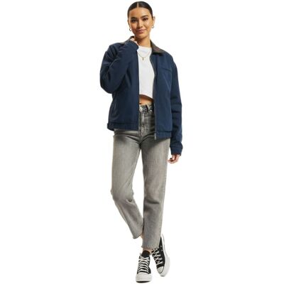 KEINE LIEBE Damen Canvas Jeansjacke Urban Streetwear Blau - weiblich - Size: M KEINE LIEBE Damen Canvas Jeansjacke Urban Streetwear Blau - weiblich - Size: M