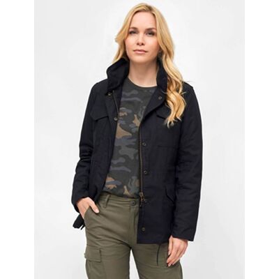 moderne Brandit Damen Jacke Reißverschluss Taschen Schwarz - weiblich - Size: 4XL moderne Brandit Damen Jacke Reißverschluss Taschen Schwarz - weiblich - Size: 4XL