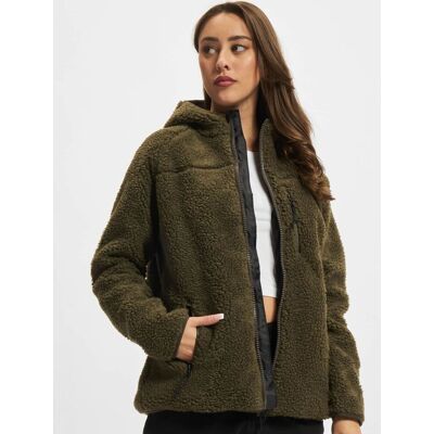 stylische Brandit Damen Jacke Reißverschluss Taschen Khaki - weiblich - Size: XXL stylische Brandit Damen Jacke Reißverschluss Taschen Khaki - weiblich - Size: XXL