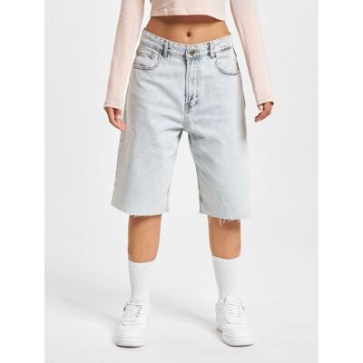 bequeme DEF Damen Shorts Reißverschluss mit Baumwolle Hell-Blau - weiblich - Size: M bequeme DEF Damen Shorts Reißverschluss mit Baumwolle Hell-Blau - weiblich - Size: M