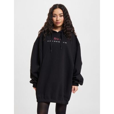 modisches Dangerous DNGRS Damen Kleid Kapuze Oversize mit Baumwolle Schwarz - weiblich - Size: M modisches Dangerous DNGRS Damen Kleid Kapuze Oversize mit Baumwolle Schwarz - weiblich - Size: M