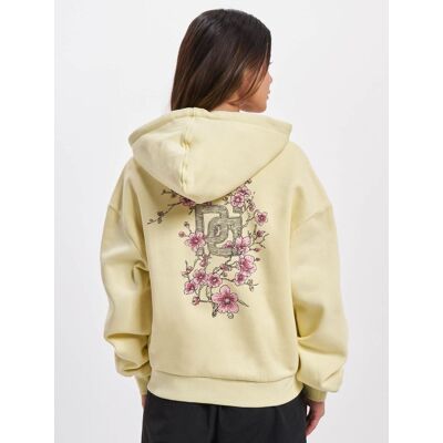 moderner Dangerous DNGRS Damen Hoodie Kordelzug Kapuze 300 g/m² Pastell-Gelb - weiblich - Size: M moderner Dangerous DNGRS Damen Hoodie Kordelzug Kapuze 300 g/m² Pastell-Gelb - weiblich - Size: M