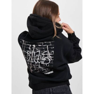 weicher Dangerous DNGRS Damen Hoodie Rippbündchen Kapuze 300 g/m² Schwarz - weiblich - Size: XS weicher Dangerous DNGRS Damen Hoodie Rippbündchen Kapuze 300 g/m² Schwarz - weiblich - Size: XS