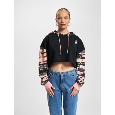 lässiger Dangerous DNGRS Damen Hoodie Kapuze 280 g/m² mit Baumwolle Schwarz - weiblich - Size: XS lässiger Dangerous DNGRS Damen Hoodie Kapuze 280 g/m² mit Baumwolle Schwarz - weiblich - Size: XS