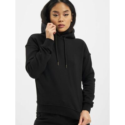 bequemer Urban Classics Damen Hoodie Kordelzug Rippstrick 300 g/m² Schwarz - weiblich - Size: XS bequemer Urban Classics Damen Hoodie Kordelzug Rippstrick 300 g/m² Schwarz - weiblich - Size: XS