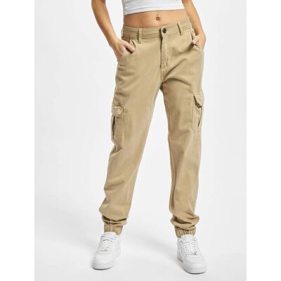 bequeme Urban Classics Damen Jeans Denim-Hose mit Stretch Baumwoll-Hose Beige - weiblich - Size: 32 bequeme Urban Classics Damen Jeans Denim-Hose mit Stretch Baumwoll-Hose Beige - weiblich - Size: 32