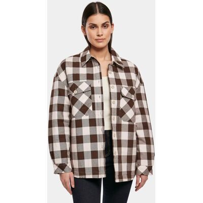 schlichte Urban Classics Damen Jacke Taschen 125 g/m² mit Baumwolle Braun/Creme-Weiß - weiblich - Size: 4XL schlichte Urban Classics Damen Jacke Taschen 125 g/m² mit Baumwolle Braun/Creme-Weiß - weiblich - Size: 4XL