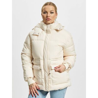 schlichte Urban Classics Damen Jacke große Kapuze Kordelzug 68 g/m² Ecru-Weiß - weiblich - Size: M schlichte Urban Classics Damen Jacke große Kapuze Kordelzug 68 g/m² Ecru-Weiß - weiblich - Size: M