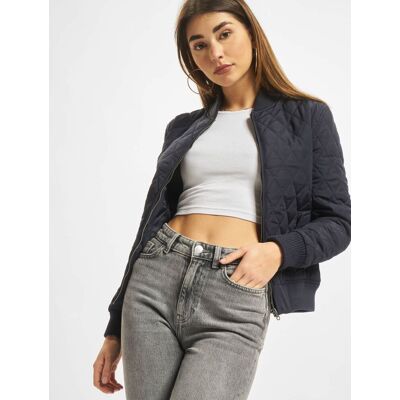 lässige Urban Classics Damen Jacke Taschen Rippbündchen 72 g/m² Navy - weiblich - Size: L lässige Urban Classics Damen Jacke Taschen Rippbündchen 72 g/m² Navy - weiblich - Size: L