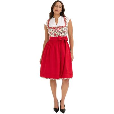 O46BPX (MB1) Zweiteiliges Damen Dirndl bestehend aus Kleid und Rock Wiesn-Outfit mit Bordüre und Schürze Trachten-Kleid 970196 Rot/Weiß - weiblich - Size: 40 O46BPX (MB1) Zweiteiliges Damen Dirndl bestehend aus Kleid und Rock Wiesn-Outfit mit Bordüre und Schürze Trachten-Kleid 970196 Rot/Weiß - weiblich - Size: 40