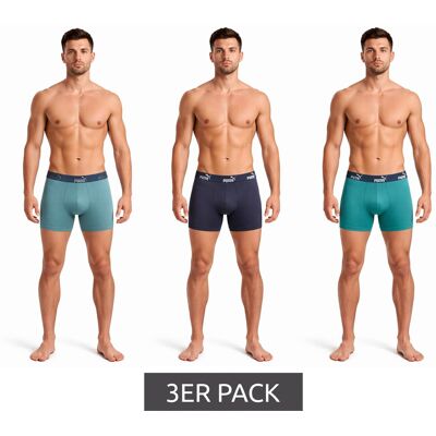 3er Pack PUMA Basic Boxer Herren Boxer-Shorts Baumwoll-Unterhose Unterwäsche 100003547 4470 Dunkelblau/Türkis/Petrol - männlich - Size: S 3er Pack PUMA Basic Boxer Herren Boxer-Shorts Baumwoll-Unterhose Unterwäsche 100003547 4470 Dunkelblau/Türkis/Petrol - männlich - Size: S
