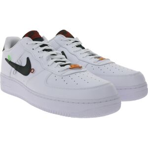 NIKE Air Force 1 07 Mid Herren Echtleder-Schuhe Special Edition DH7579-100 Weiß - Männlich - Size: 52.5