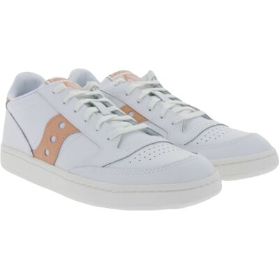 Saucony Jazz Court Damen Turnschuhe Echtleder mit EVA Zwischensohle S60759-8 Weiß/Rosa - weiblich - Size: 35 1/2 Saucony Jazz Court Damen Turnschuhe Echtleder mit EVA Zwischensohle S60759-8 Weiß/Rosa - weiblich - Size: 35 1/2