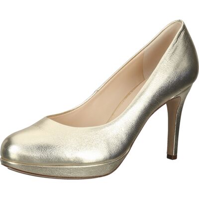 högl Cosymetal Damen Echtleder-Pumps elegante Stilettos Abend-Schuhe 3-12 8001 7500 Platin/Gold - weiblich - Size: 35 högl Cosymetal Damen Echtleder-Pumps elegante Stilettos Abend-Schuhe 3-12 8001 7500 Platin/Gold - weiblich - Size: 35